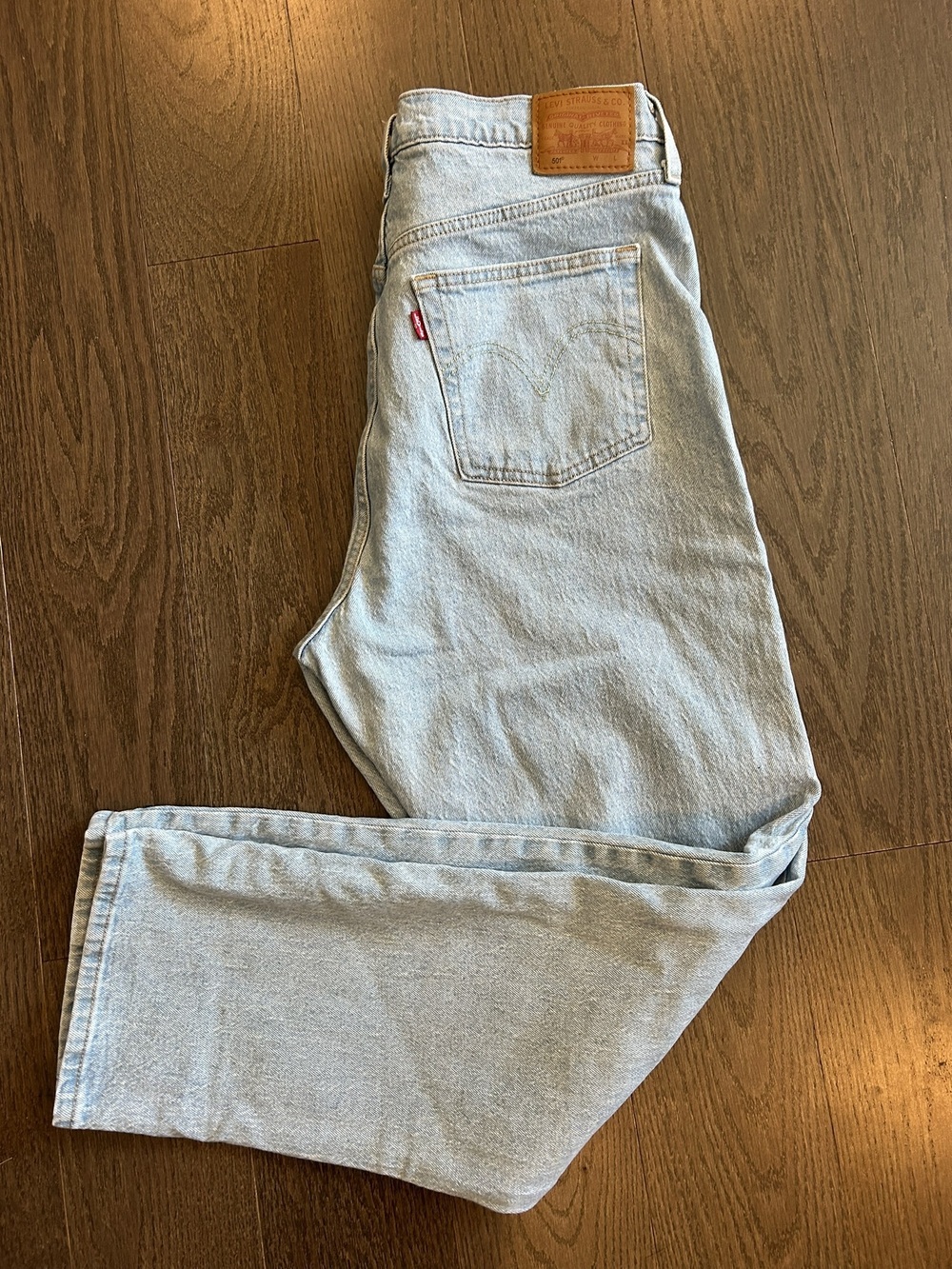 Levis 501 Original Light Wash Denim Jeans W33 L30